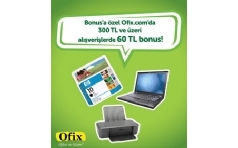 Ofix.com'da Bonus'a zel 60 TL Bonus Hediye