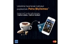 MasterCard ile Caffe Nero'dan 1 Kahve Alana 1 Kahve Hediye!