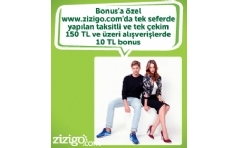 Zizigo.com'dan Bonus le Alverilerde 10 TL Bonus Hediye