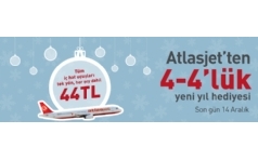 Atlasjet ten 4-4 lk Yeni Yl Kampanyas