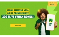 Bonus ile QR veya Mobil Temassz demeye 300 TL Bonus Hediye