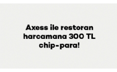 Axess ile Restoran Harcamana 300 TL Chip-para!