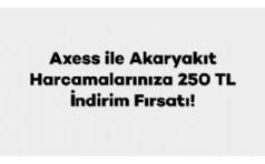 Axess ile Akaryakt Harcamalarnza 250 TL ndirim