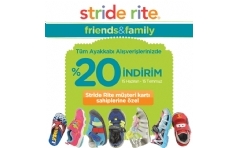 Stride Rite'ta Tm Ayakkablarda %20 ndirim!