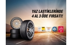 Bridgestone Yaz Lastiklerinde 4 Al 3 de Kampanyas!