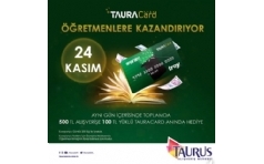 Taurus AVM'den retmenlere 100 TL Ykl TauraCard Hediye