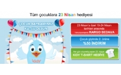 Kidycity.com'dan 23 Nisan ocuk Bayram'na zel Kampanya!