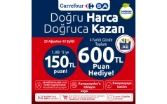 CarrefourSA ile Doru Harca Doruca 600 TL Kazan!