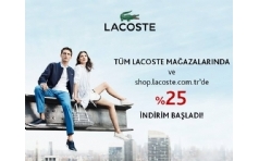 Lacoste'da %25 ndirim Balad!