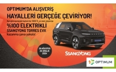 zmir Optimum AVM, Ssangyong Torres EVX ekili Kampanyas