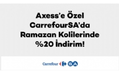 CarrefourSA'da Ramazan Kolilerinde Axess'lilere %20 ndirim