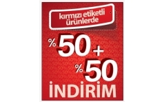 Esse'de Krmz Etiketli rnlerde %50 + %50 ndirim!