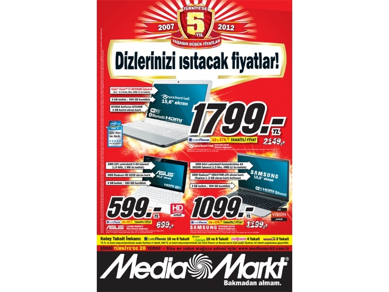 Media Markt 16 - 18 Mart 2012 ndirimleri