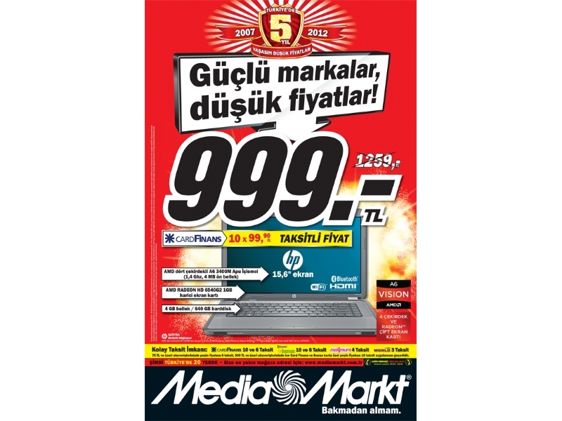 Media Markt 22 - 25 Mart 2012 Haftasonu ndirimleri