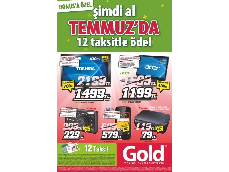 Gold 24 - 26 Mart 2012 Haftasonu ndirimleri