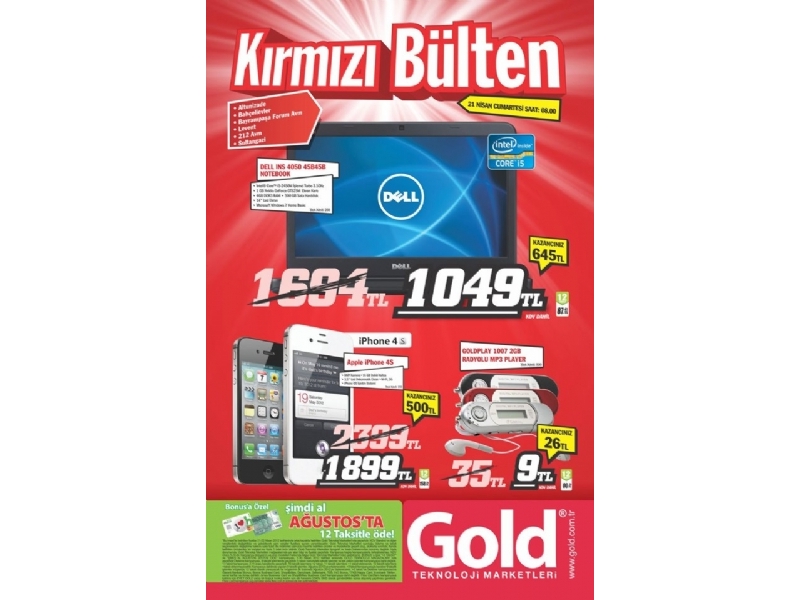 Gold 21 Nisan Krmz Blten 1