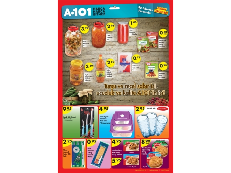 A101 Market 30 Austos - 2