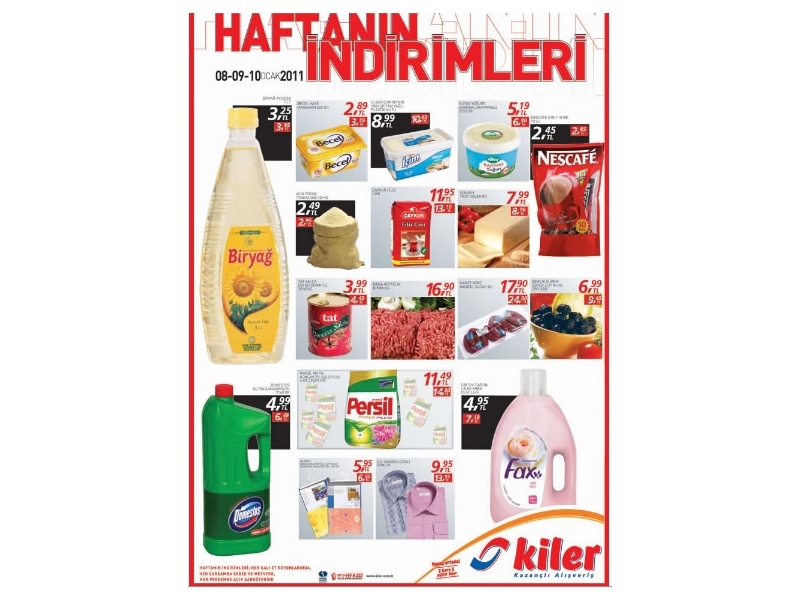 Kiler 8-9-10 Ocak Haftann ndirimleri