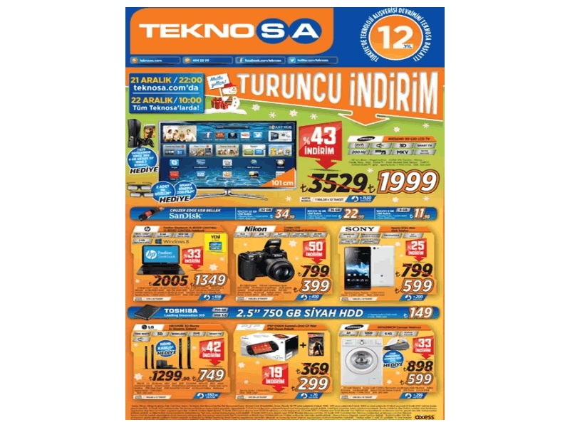 Teknosa Turuncu ndirim - 1