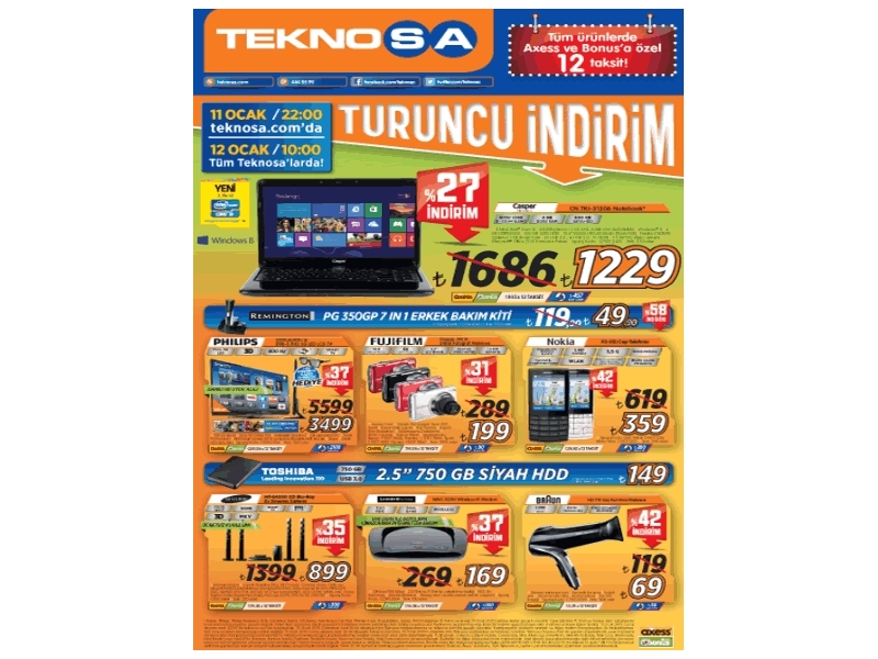 Teknosa 12 Ocak - 2