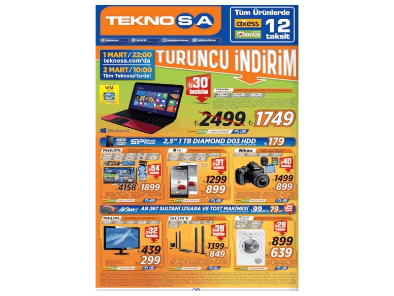 Teknosa Turuncu ndirim - 1