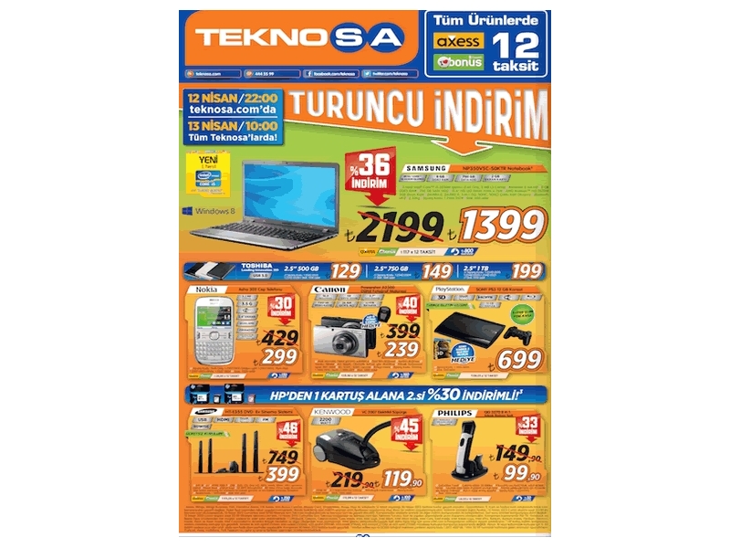 Teknosa Turuncu ndirim - 1