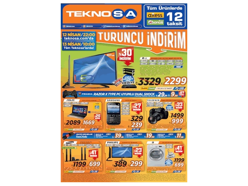 Teknosa Turuncu ndirim - 2