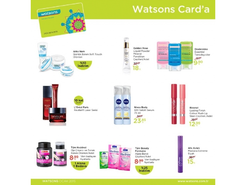 Watsons Ocak 2015 - 2