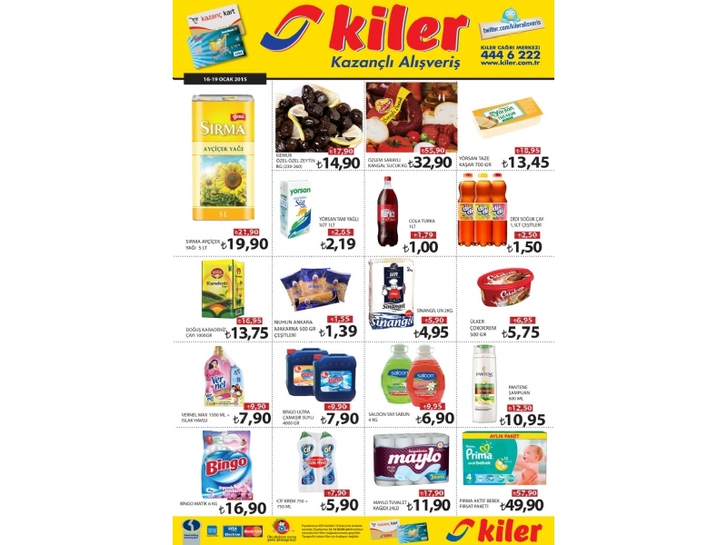 Kiler 16 - 19 Ocak 2015