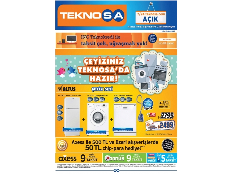 Teknosa 27 Mart Turuncu ndirim - 1