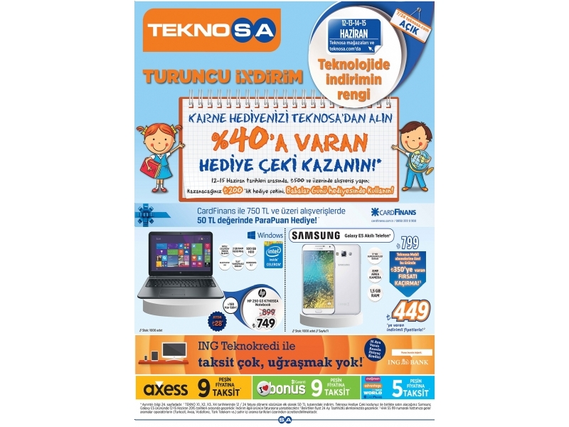 Teknosa 12 - 15 Haziran Turuncu ndirim - 1