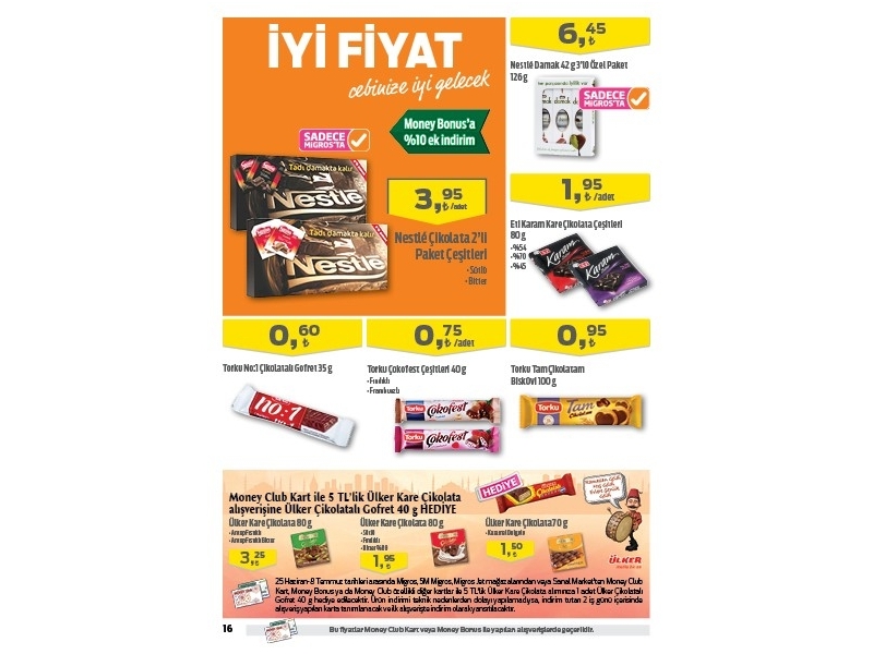 Migros 25 Haziran - 8 Temmuz 2015 - 16