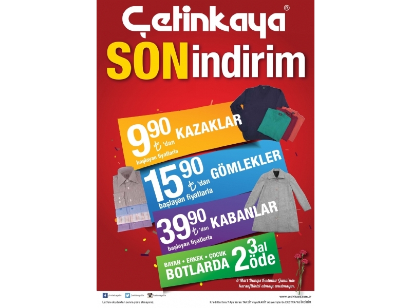 etinkaya Son ndirim - 1