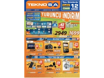 Teknosa Turuncu ndirim - 2