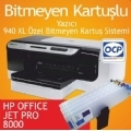 HP Officejet Pro 8000 ve Pigment Mrekkepli 940 XL Kolay Dolan Kartular